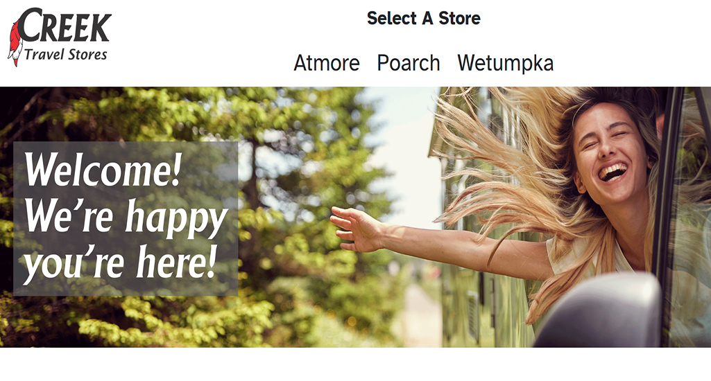 Creek Travel Stores Screen Shot